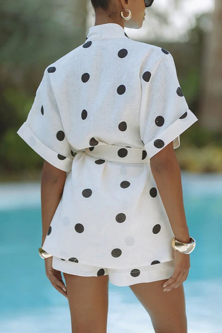 Amira | Polka Dot Kimono Set