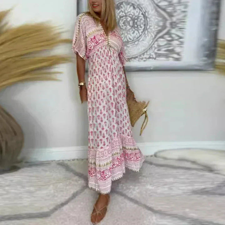 Bonita | Boho Print Maxi Dress