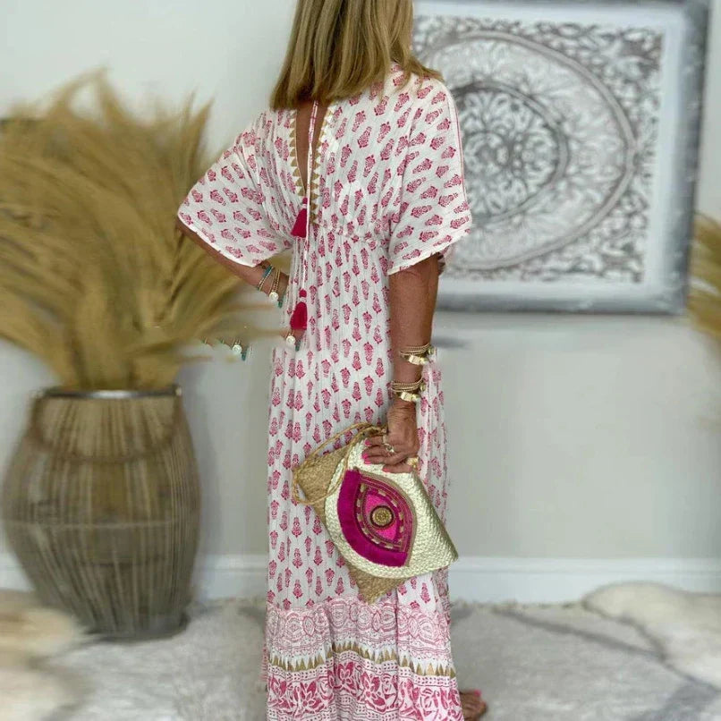 Bonita | Boho Print Maxi Dress