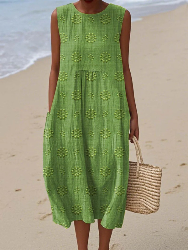 Livia | Patterned Midi Dress