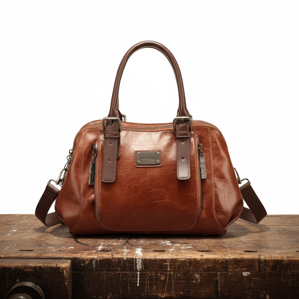 RUBY bucket bag caramel