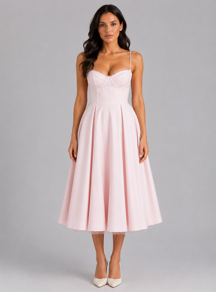 Selina | Corset Midi Dress