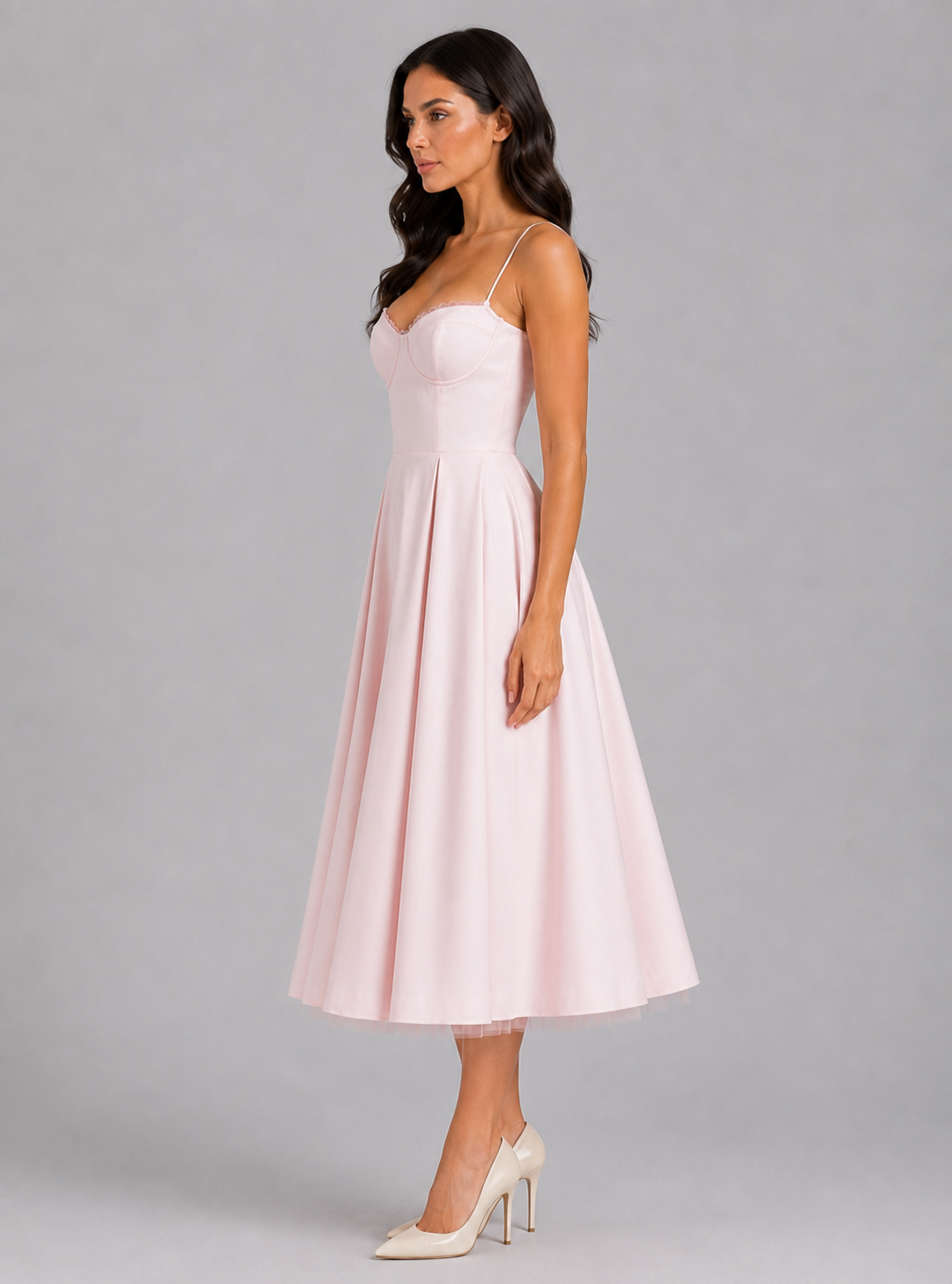 Selina | Corset Midi Dress