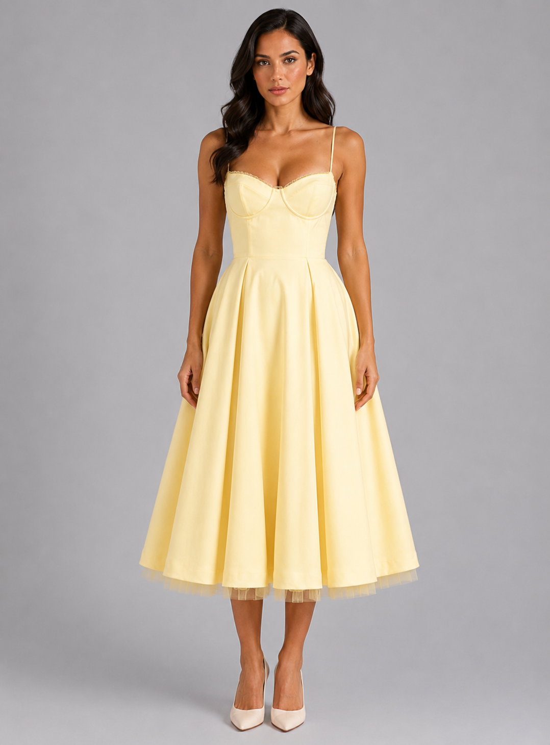 Selina | Corset Midi Dress