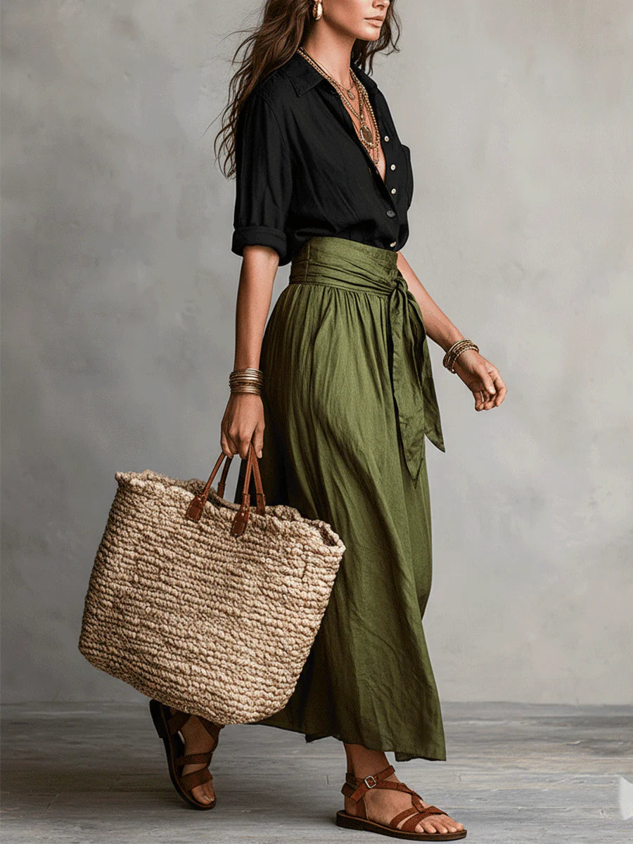 Alma | Tie-Waist Midi Set