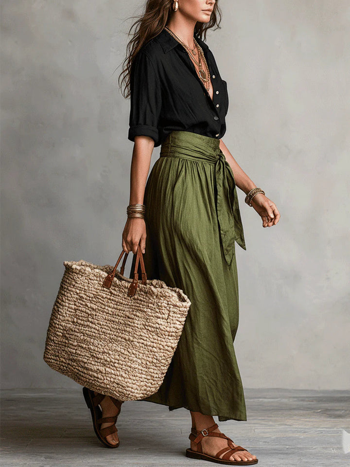 Alma | Tie-Waist Midi Set