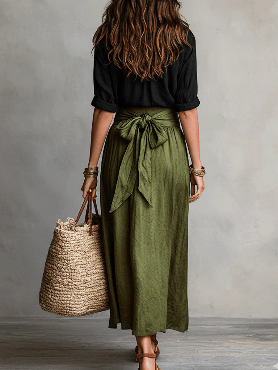 Alma | Tie-Waist Midi Set