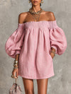 Adelaide | Off-Shoulder Puff-Sleeve Mini Dress