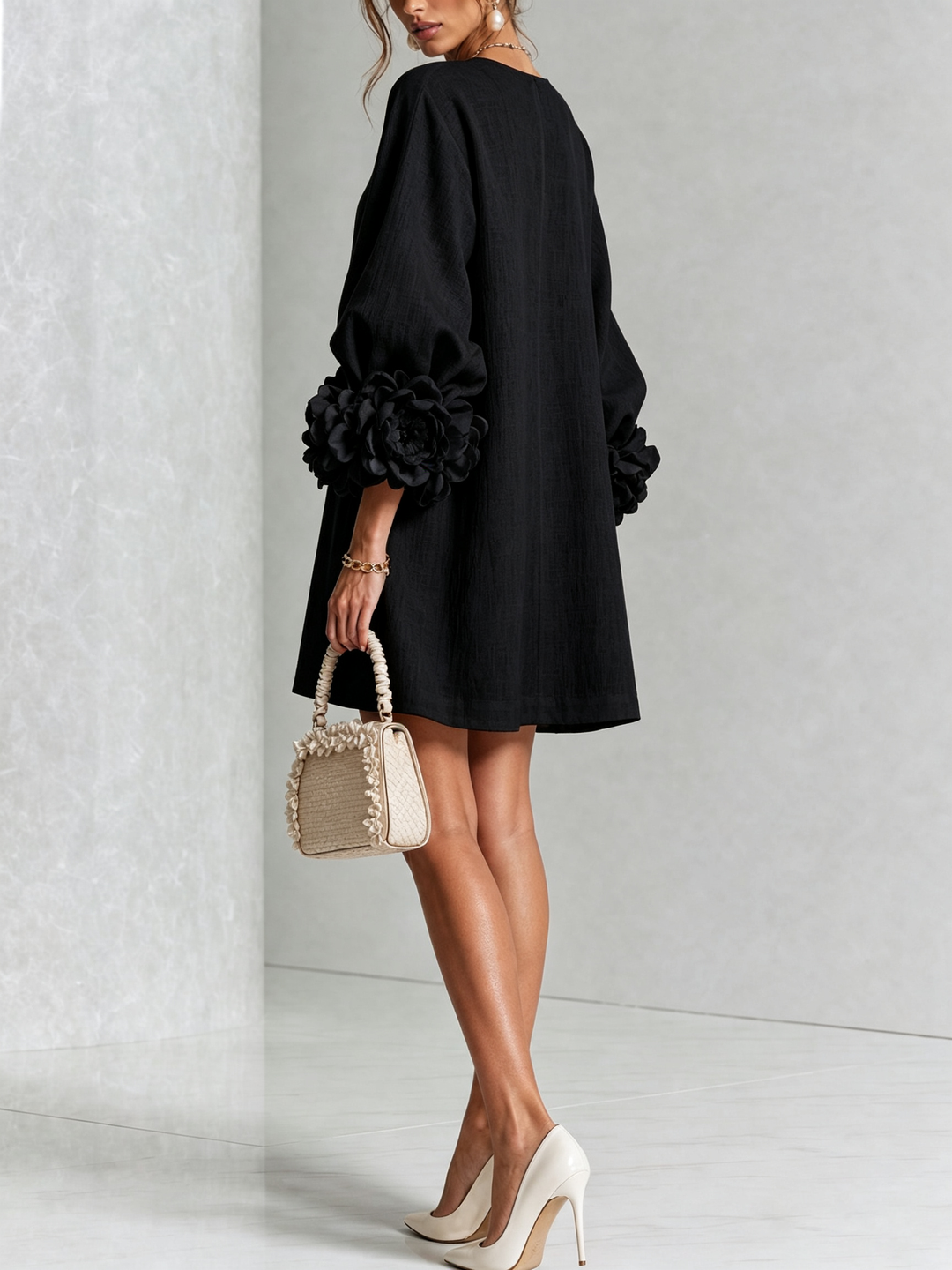 Janet | Floral Button-Down Mini Dress