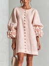 Janet | Floral Button-Down Mini Dress