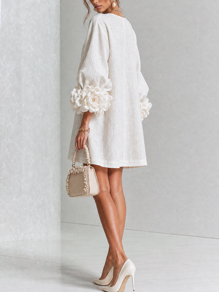 Janet | Floral Button-Down Mini Dress