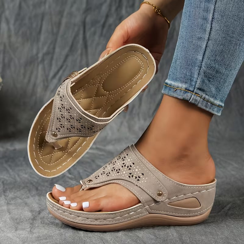 GLENDA | Wedge Support Sandals