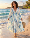 Athena | Floral Drawstring Maxi Dress