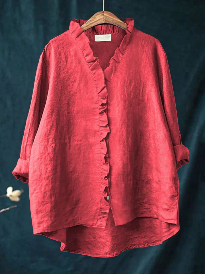Rica | Retro Ruffle Blouse