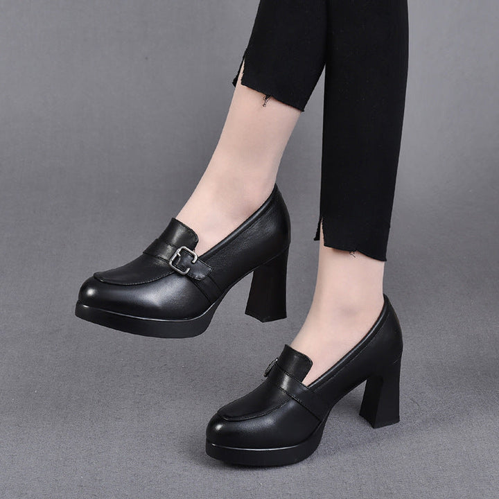VERA | Classic Leather Heeled Shoes