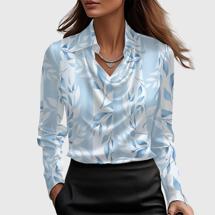 Brooklyn | Pleated Neckline Blouse