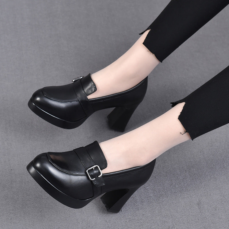 VERA | Classic Leather Heeled Shoes