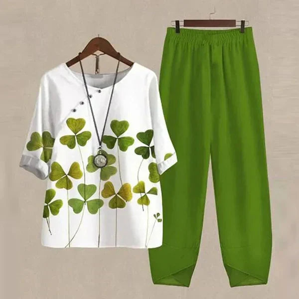 GWENDOLYN | Comfortable Chic Shirt & Trouser Set