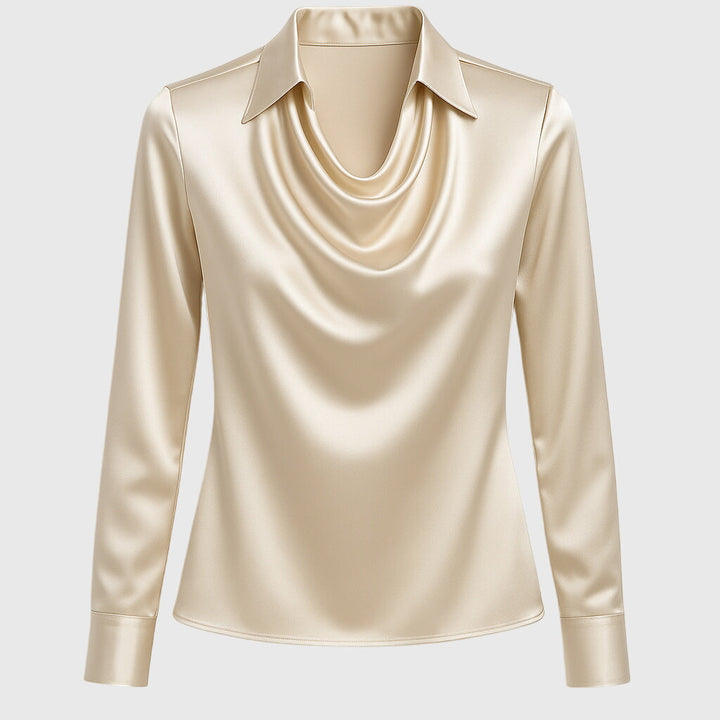 Brooklyn | Pleated Neckline Blouse