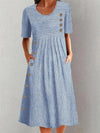 Daphne | Striped Midi Dress