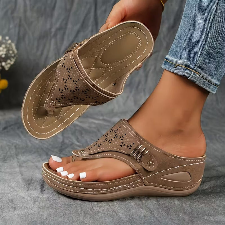 GLENDA | Wedge Support Sandals
