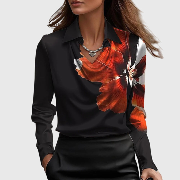 Brooklyn | Pleated Neckline Blouse