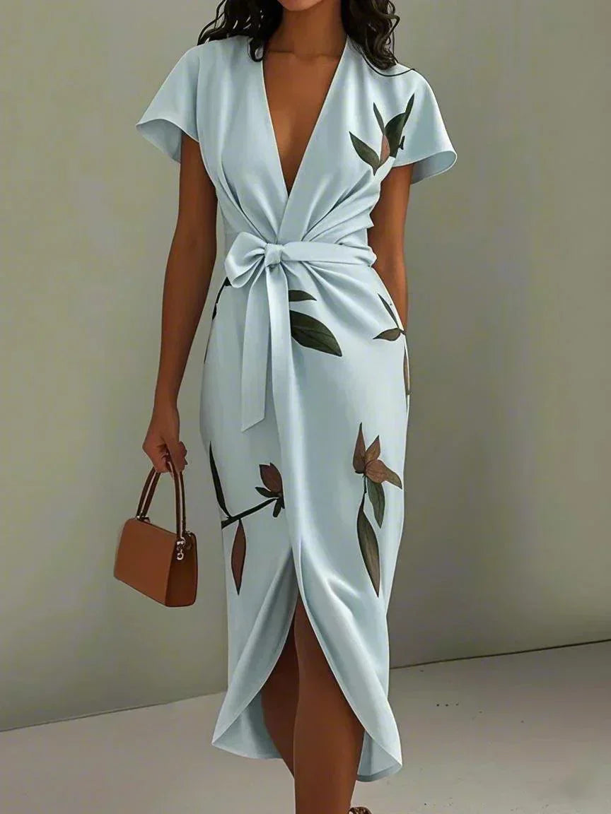 Maisie | Floral Wrap Midi Dress