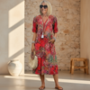 Anouk | Vibrant Pattern Midi Dress
