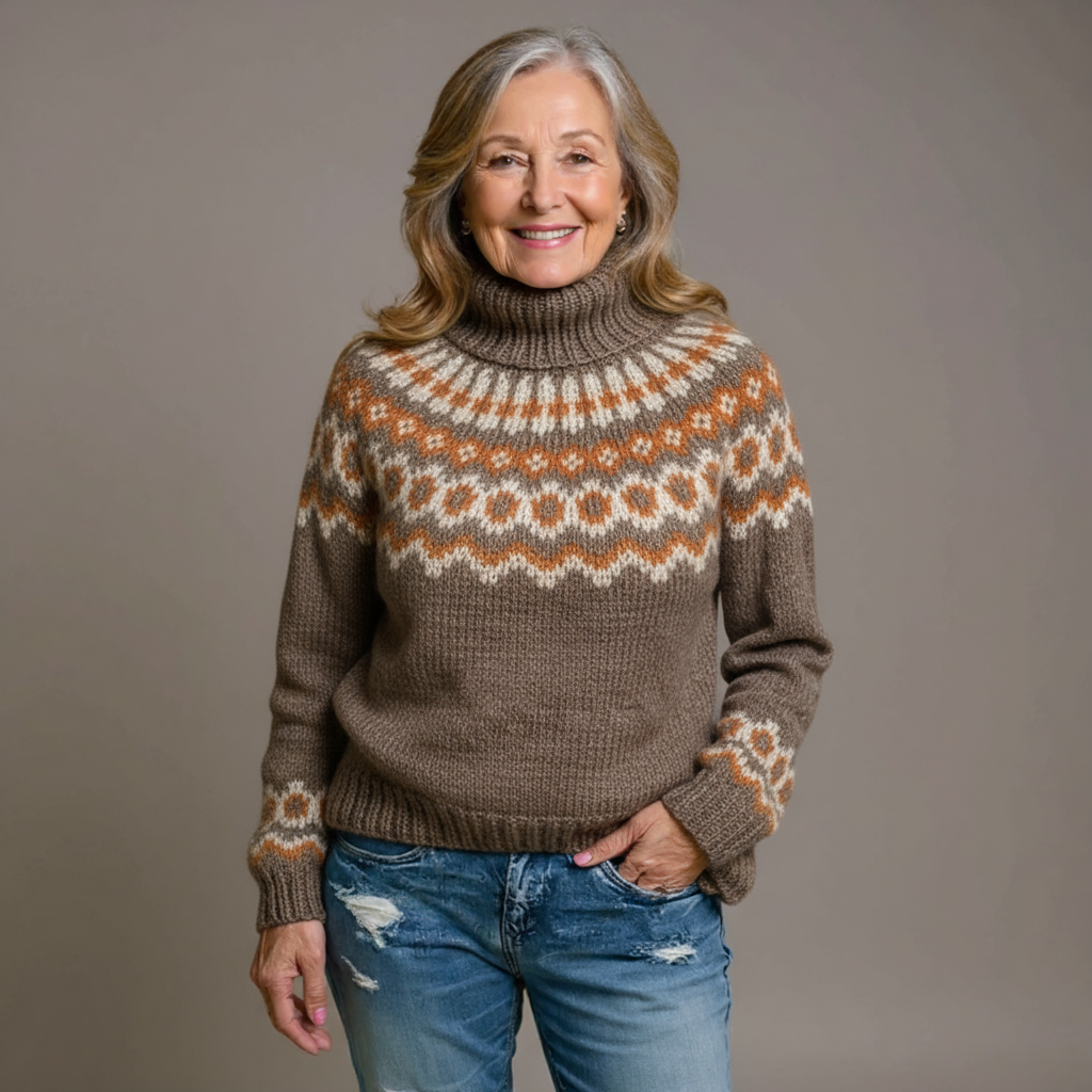 MARA knit turtleneck khaki