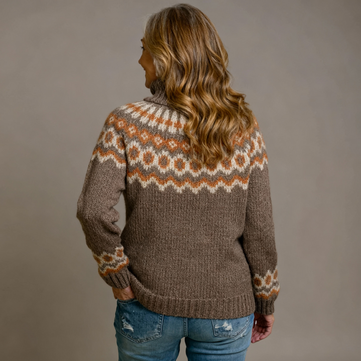 MARA knit turtleneck grey