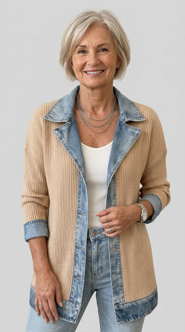 Vivian | Layered Knit Jacket