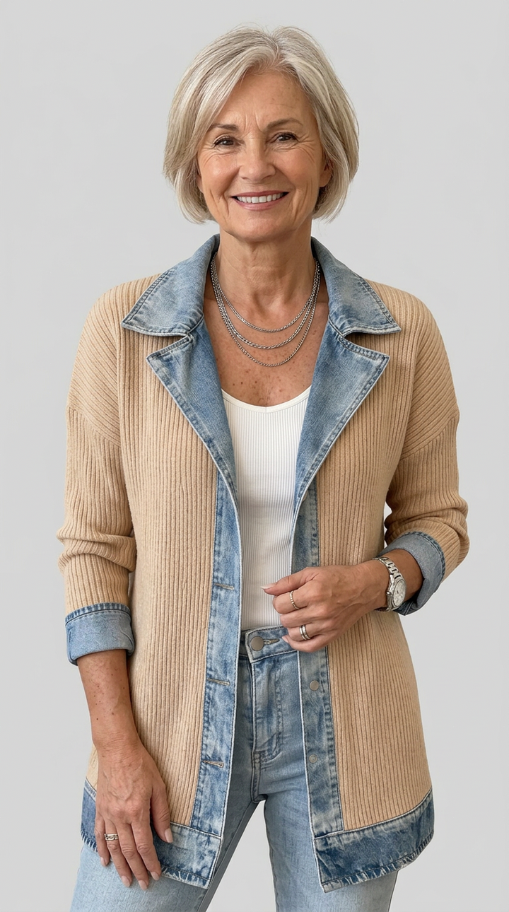 Vivian | Layered Knit Jacket