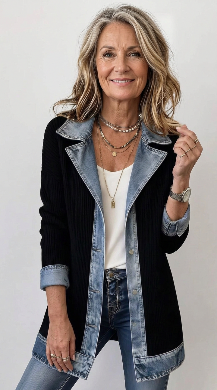 Vivian | Layered Knit Jacket