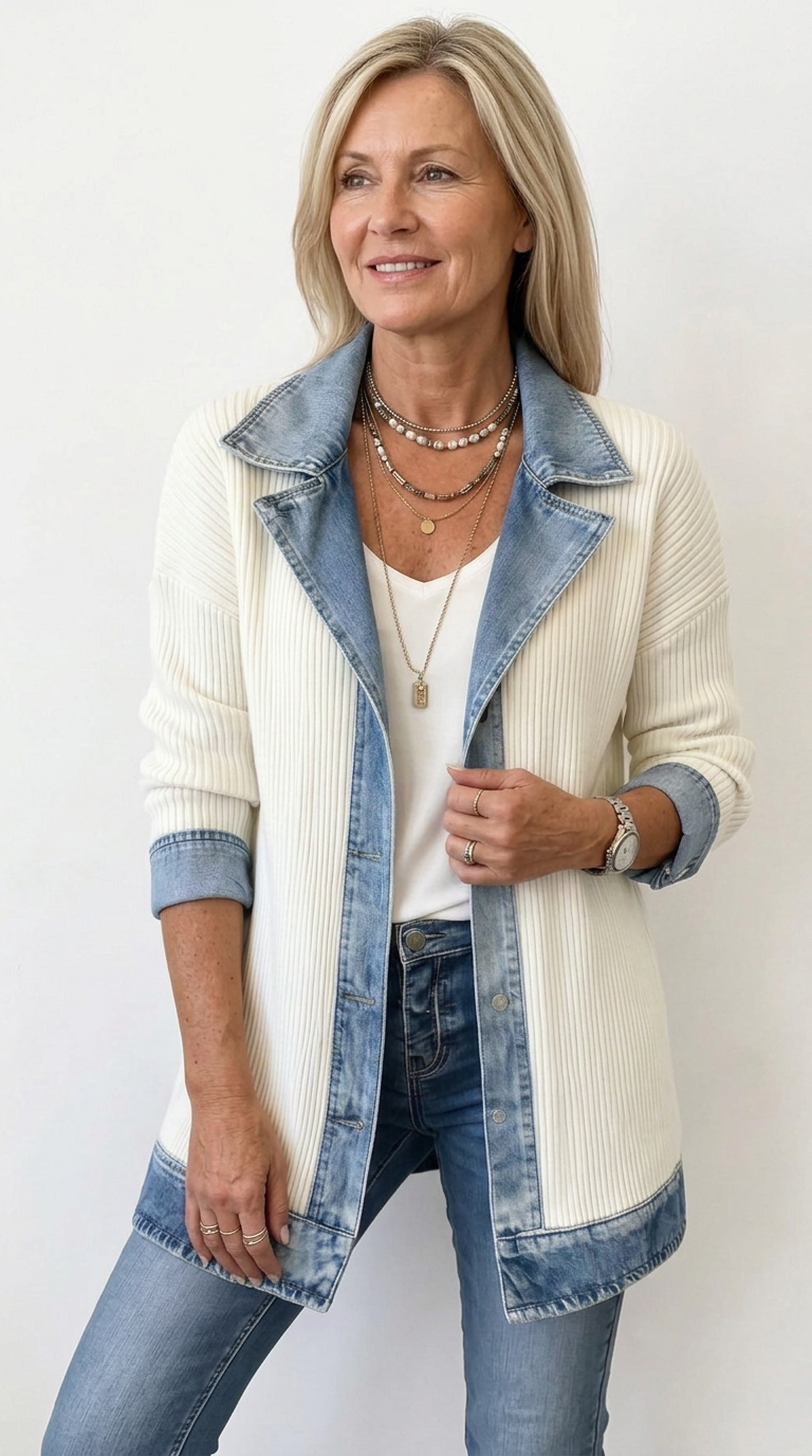 Vivian | Layered Knit Jacket