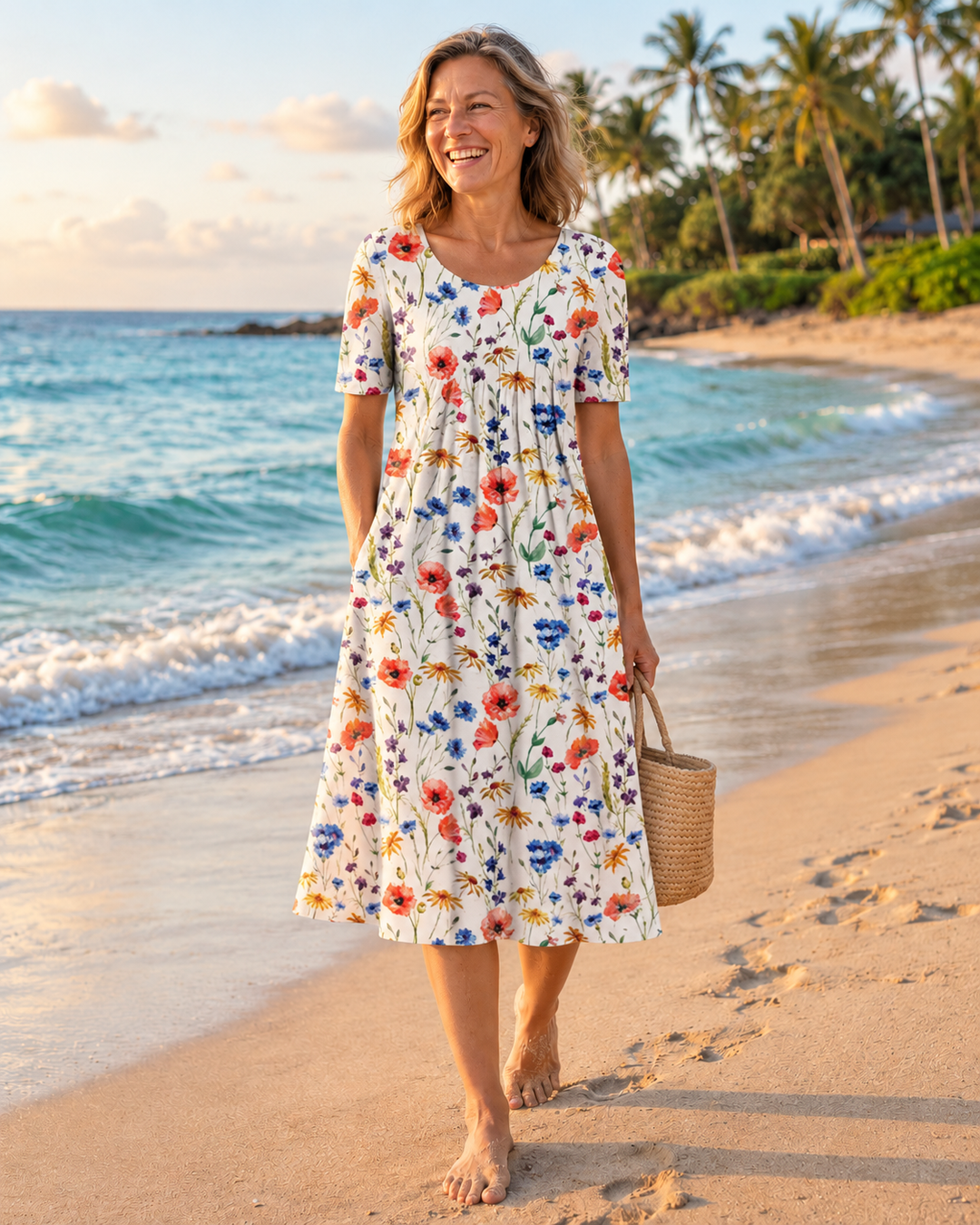 Gigi - Floral Red