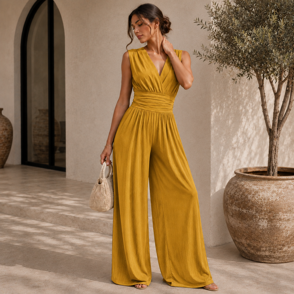 LAUREL jumpsuit in yellow