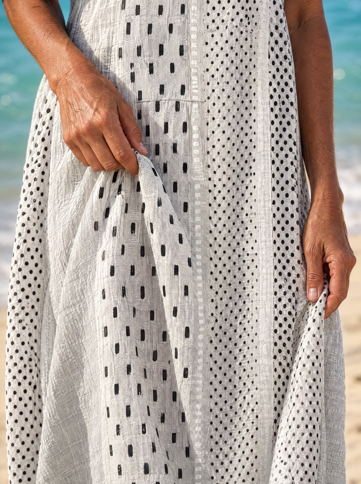 Dottie Monochrome Dot Midi Dress