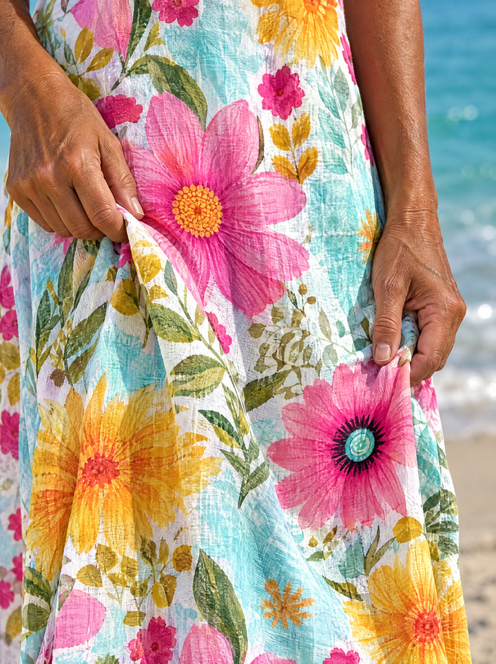 Daisy Bright Bloom Midi Dress