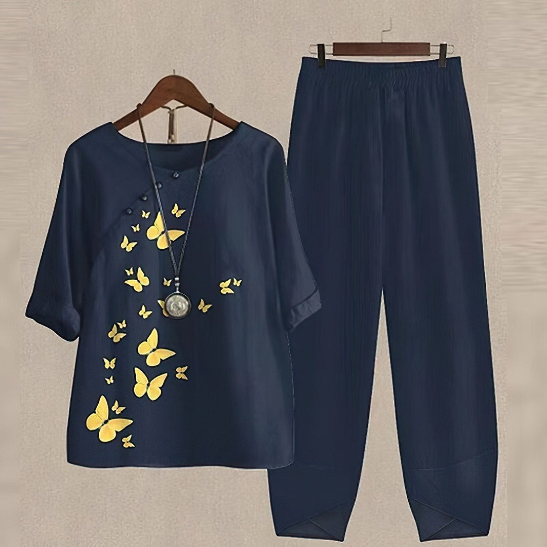GWENDOLYN | Comfortable Chic Shirt & Trouser Set