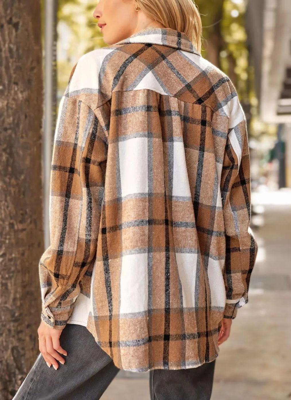 Leticia | cosy Plaid Shacket