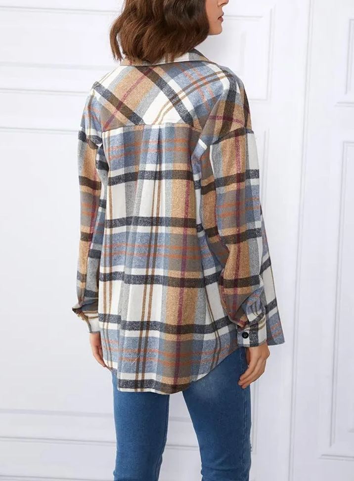 Leticia | cosy Plaid Shacket