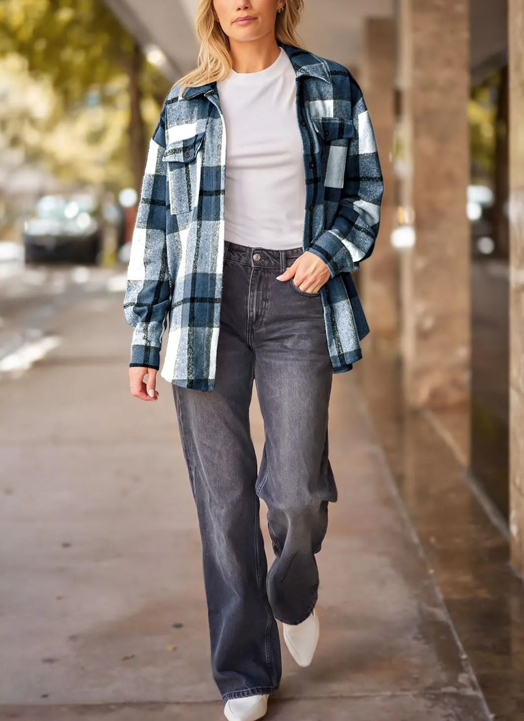 Leticia | cosy Plaid Shacket