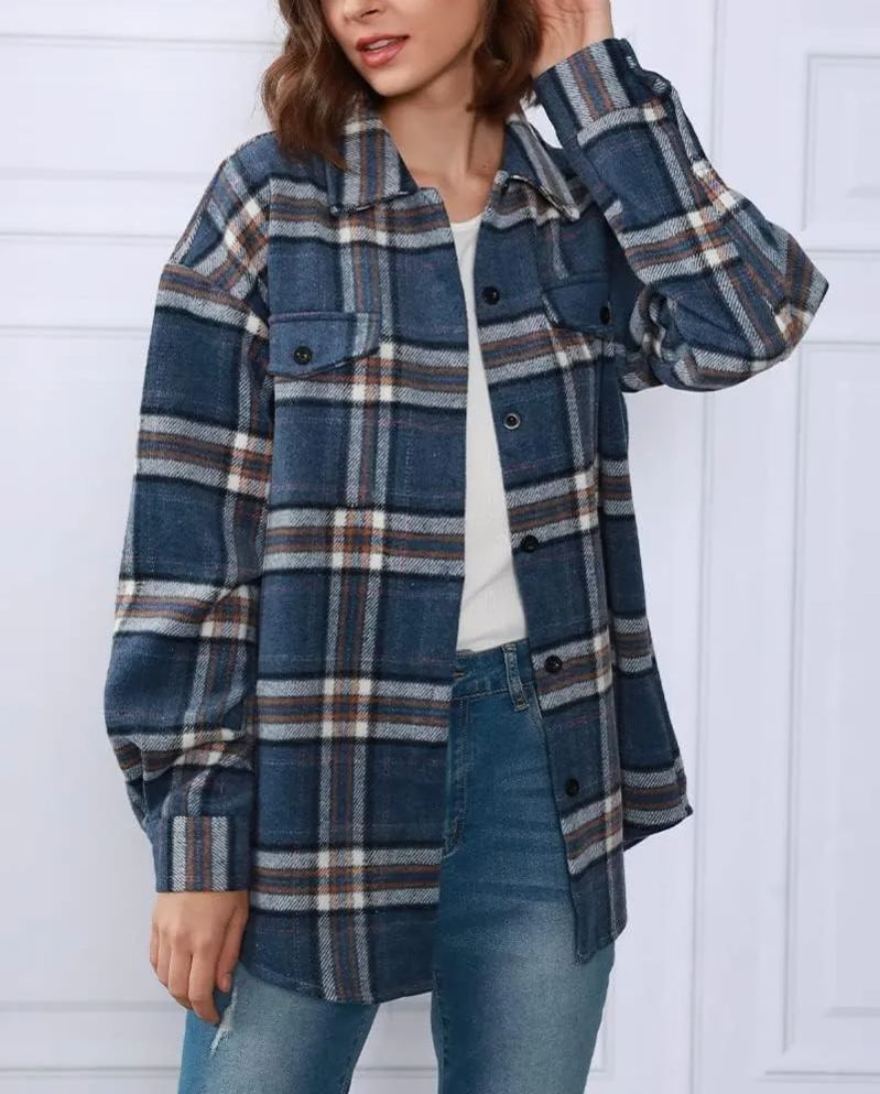 Leticia | cosy Plaid Shacket