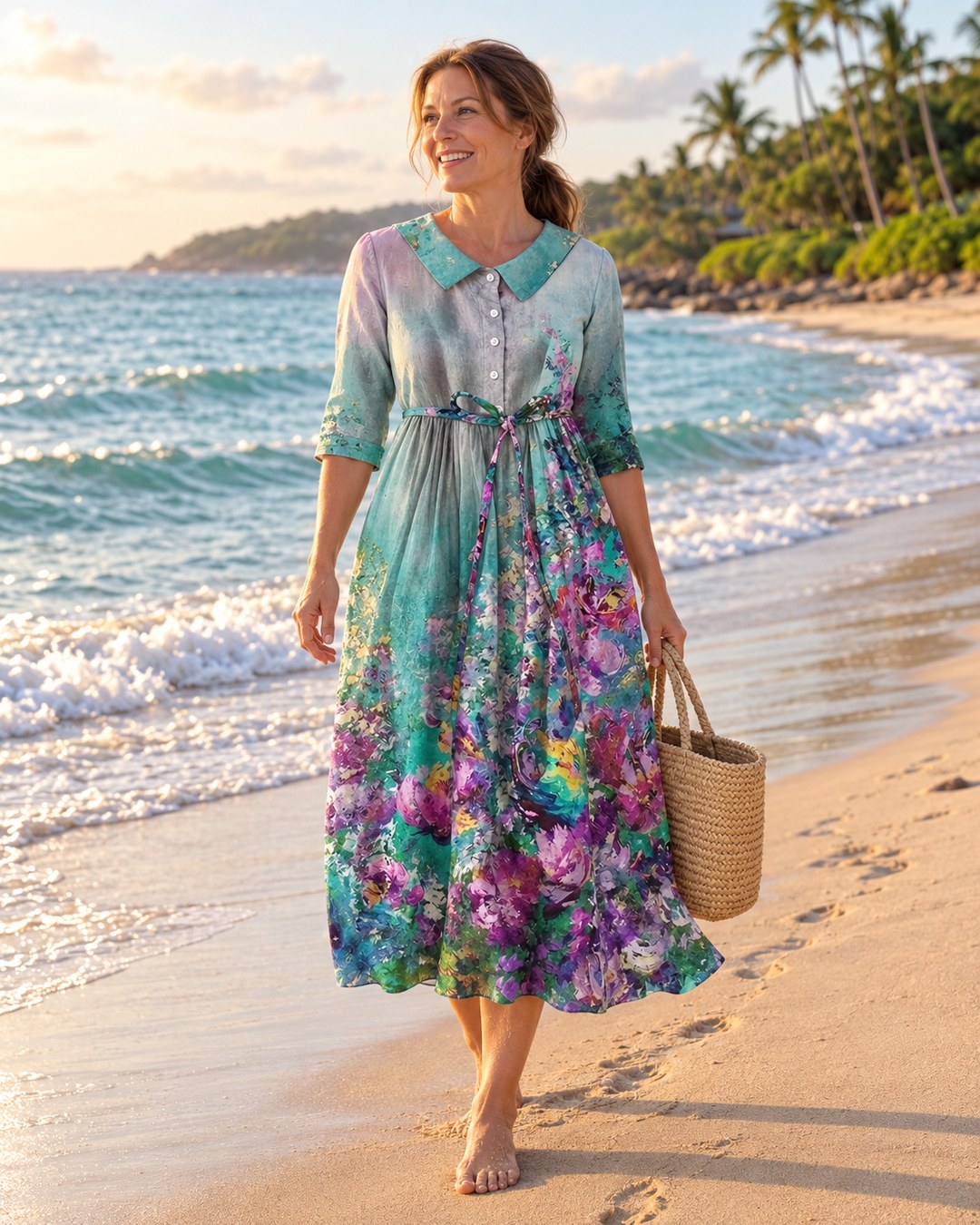 Jayzlynn dress on the beach
