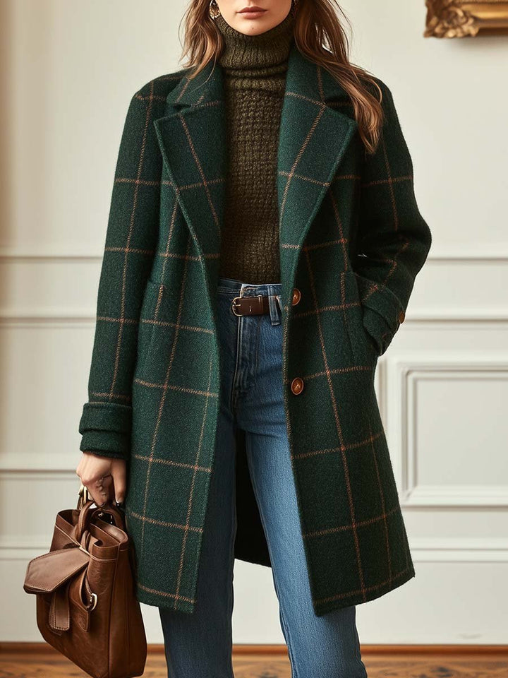 MARGUERITA | Checked Winter Coat