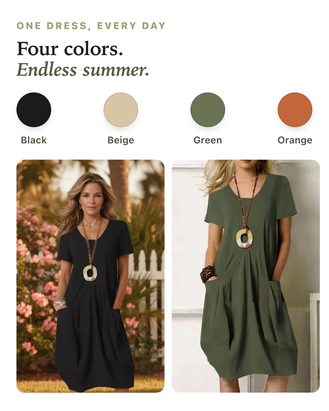 Cecily | Easy Casual Flow Dress
