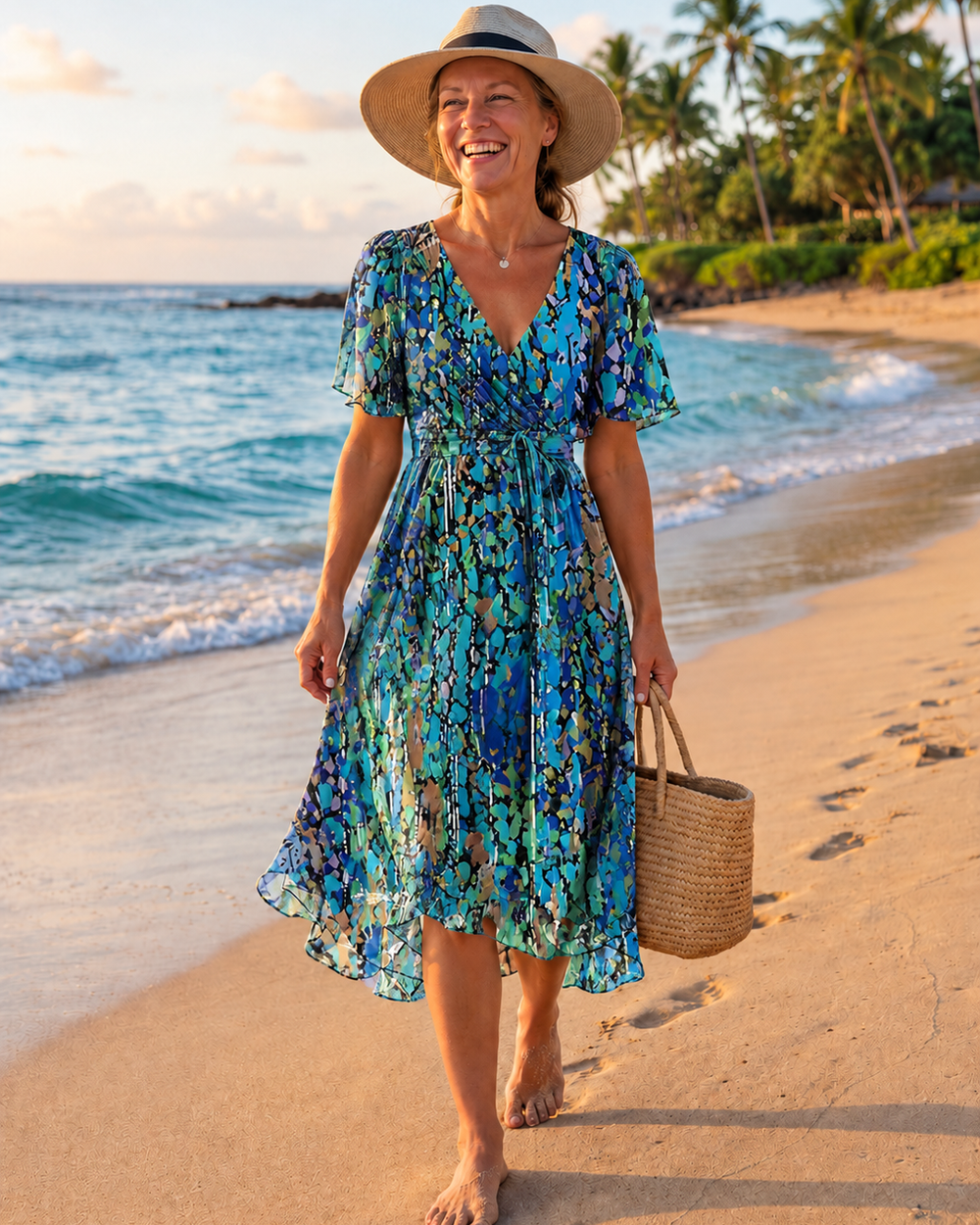 Matilda Summer Dress - Blue