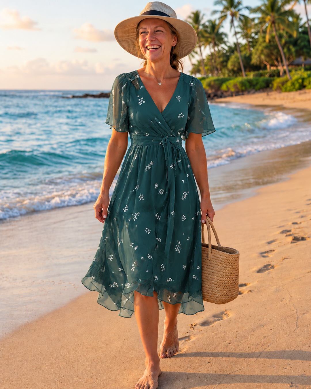 Matilda Summer Dress - Green
