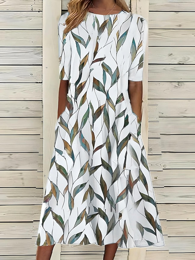 Nancy | Coastal Floral Midi Dress