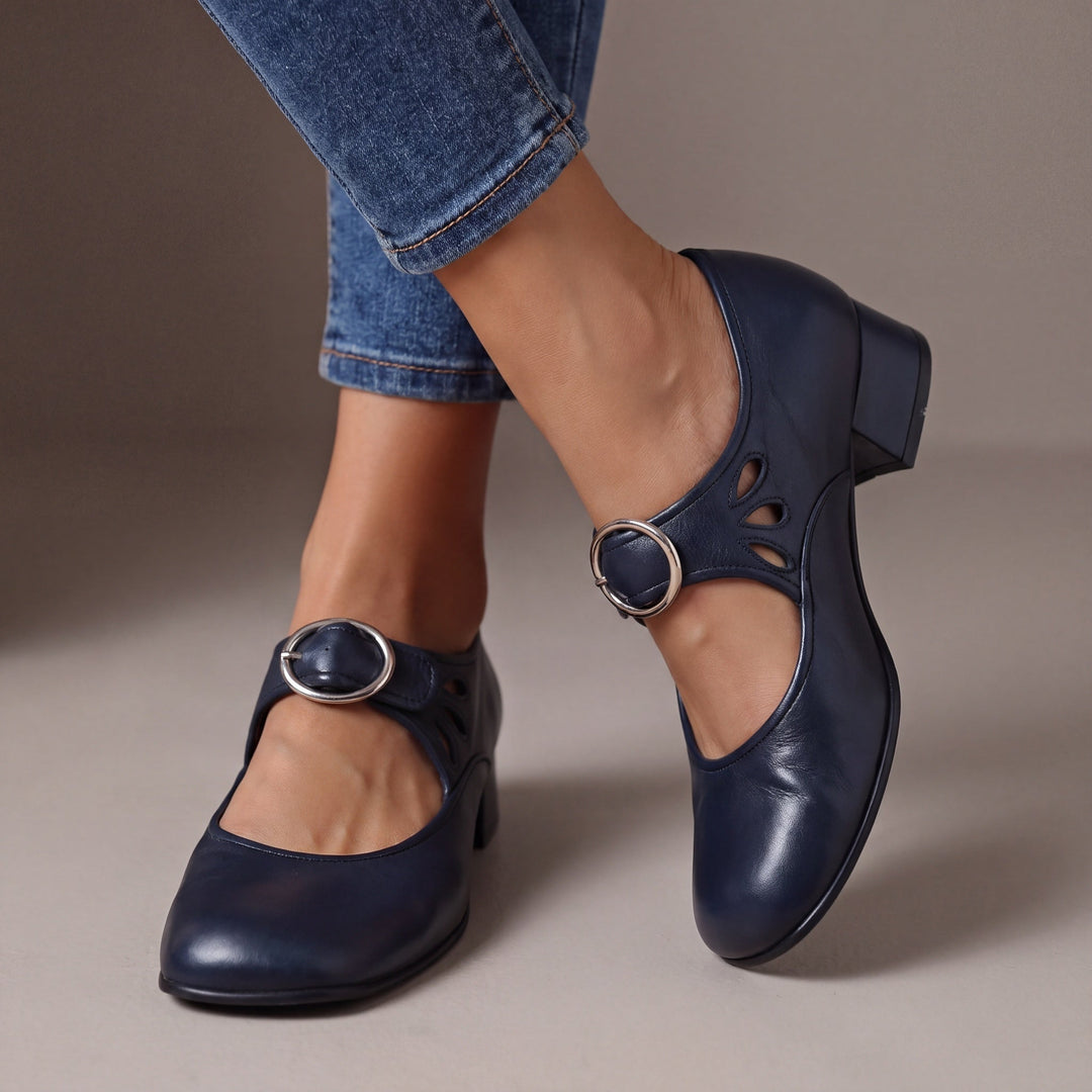 SASKIA | Mary Jane Block Heels